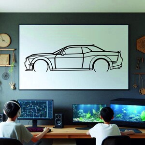 Car Silhouette Wall Art , Metal Car Wall Decor , Metal Car Wall Art , For Car Lovers , Car Guy Gift, Birthday Gift , Christmas Gift