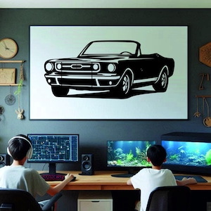 Car Silhouette Wall Art , Metal Car Wall Decor , Metal Car Wall Art , For Car Lovers , Car Guy Gift, Birthday Gift , Christmas Gift