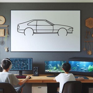 Car Silhouette Wall Art , Metal Car Wall Decor , Metal Car Wall Art , For Car Lovers , Car Guy Gift, Birthday Gift , Christmas Gift