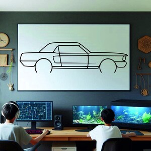 Car Silhouette Wall Art , Metal Car Wall Decor , Metal Car Wall Art , For Car Lovers , Car Guy Gift, Birthday Gift , Christmas Gift