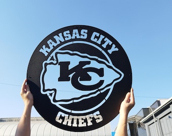 Decoração de parede de metal do Kansas City Chiefs