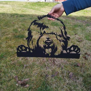 English Sheepdog Metal Wall Art – English Sheepdog Silhouette