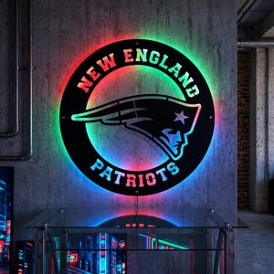 desktop new england patriots football helmet neon light Queen Sense 17