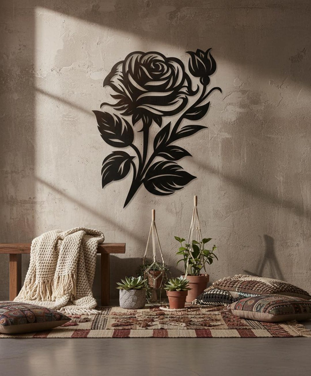 Metal Rose Wall Decor , Mother's Day Gift - Etsy