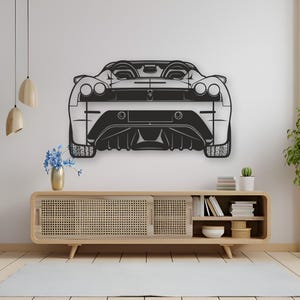 F430 Car Silhouette Wall Art , Metal F430 Wall Decor , Metal F430 Wall Art , For Car Lovers , Car Guy Gift, Birthday Gift , Christmas Gift