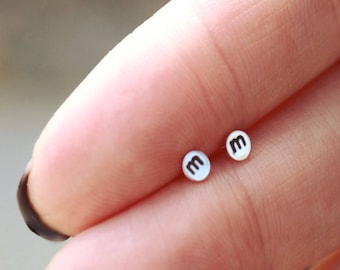 Custom Initial Studs, Sterling Studs, Silver Studs, Initial Studs, Custom Earrings, Sterling Silver Stud Initial Earrings