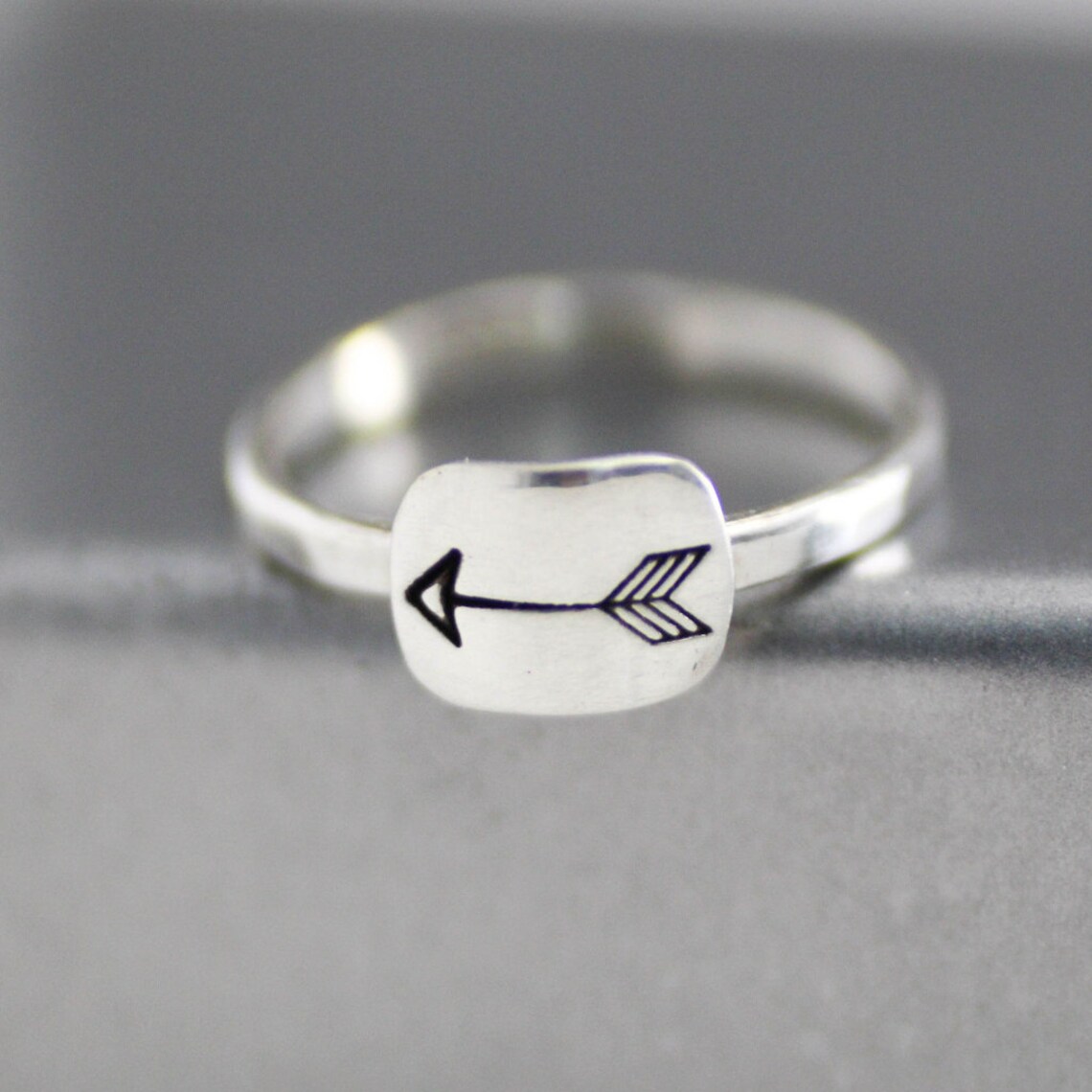 Silver Arrow Ring Sterling Arrow Ring Boho Arrow Ring Etsy