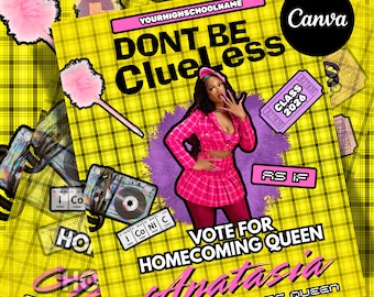 Homecoming Queen Flyer: Editable Template