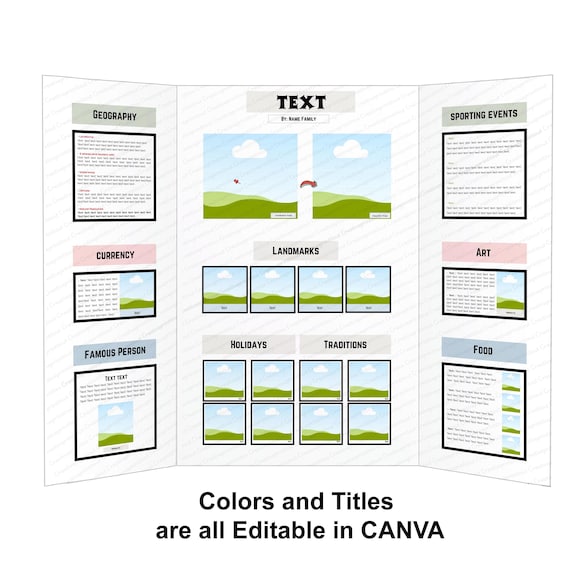 Trifold Poster Board Template Canva