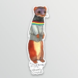 Weasely Vinyl Sticker