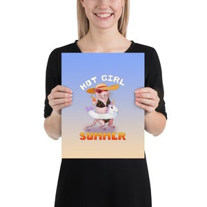 Hot Girl Summer Naked Mole Rat in Cherry Bikini Poster