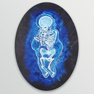 Venus de Willendorf X-Ray Skeleton Vinyl Sticker