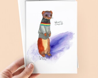 Weasely Greeting Card