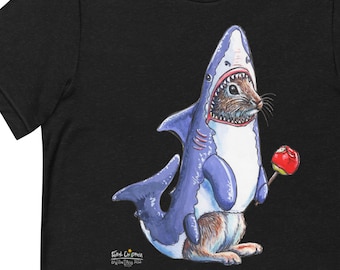 Bunny Rabbit in Shark Costume Halloween Unisex t-shirt