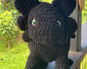 Night Fury Crochet Pattern – Chunky Dragon Plushie DIY (PDF Pattern)