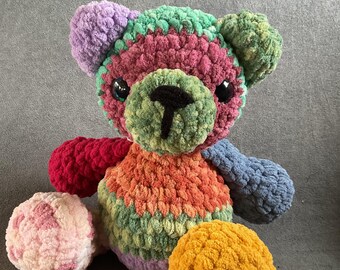 Mini scrappy bears crochet amigurumi plushie!