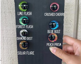 Hand Painted Sinker Eyes: Glittering Craft Eyes, 14-25mm