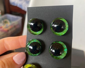 Glitter Safety Eyes for Crochet Plushies | Fruit Inspired Amigurumi Doll Craft Supplies