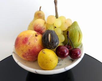 Marmorfrucht, atemberaubende Früchte, dekorative Früchte, einzigartige Hausdekoration