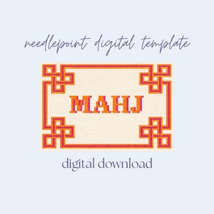 Mahj ニードルポイント テンプレート: PDF デジタル パターンのダウンロード