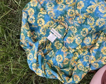 Batik cotton midwifery sling --Tropical