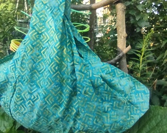 Batik cotton midwifery sling --Lime Ricky