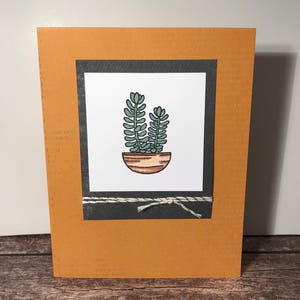 Genießen Sie Sukkulenten Handmade Karte