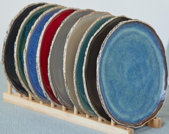 Pottery plates | Lunch plates | Handmade ceramic plates | Side plates - Dinnerware - Stoneware - Dishwasher safe