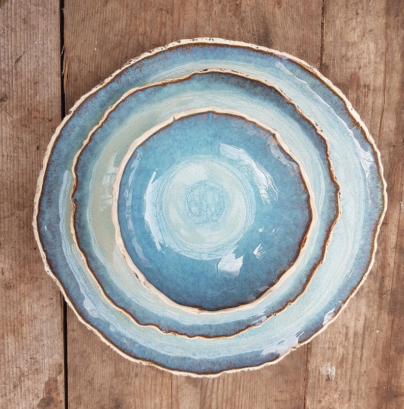 4 Person Handmade Ceramic Dinner Set Pottery Dinnerware Etsy UK