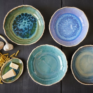 Ceramic pasta bowl Handmade pottery bowl Ceramic Fruit bowl Curry bowl Ramen bowl