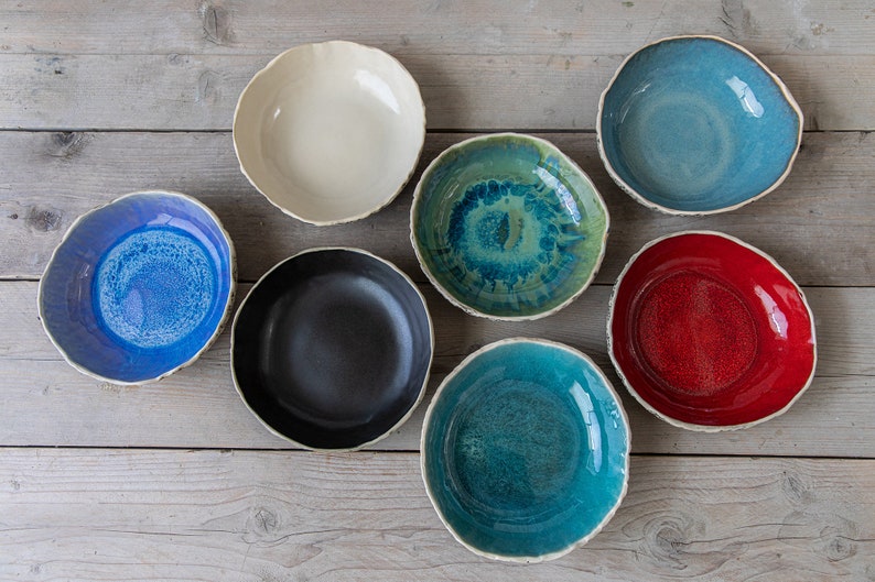 2 Pasta bowl set Handmade ceramic pasta bowls Organic Etsy