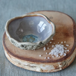 Schmuckschale Abtropfschale Teebeutelhalter Handgemachte Keramik Kleine Keramik Schale Salzschale Hazy Taupe