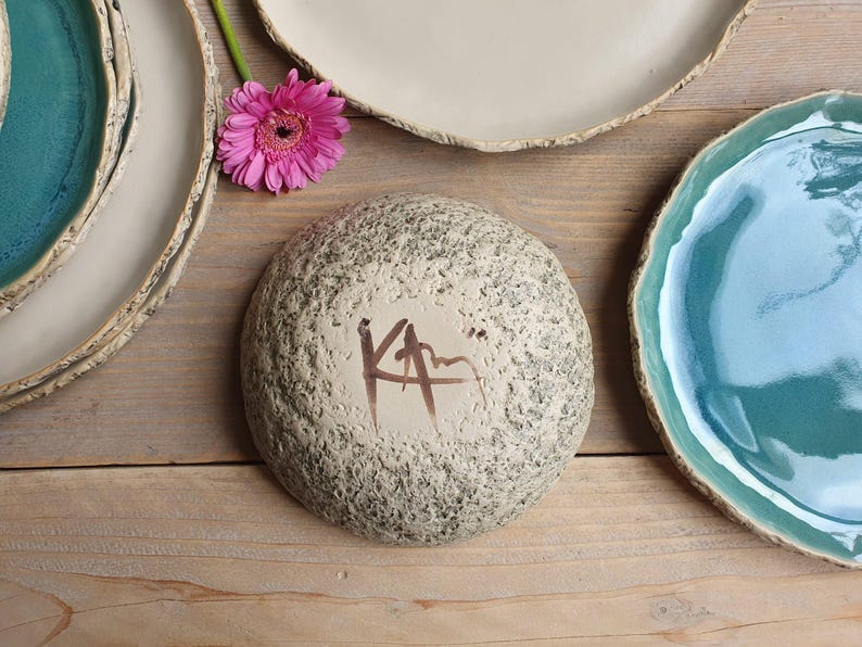 SALE Dinner Set coupe Turquoise Pottery Handmade Ceramic Dinnerware Set