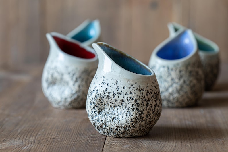 Sugar bowl & creamer jug Handmade ceramic sugar and milk set Unique gift! Red pottery Studio pottery Dishwasher safe image 3