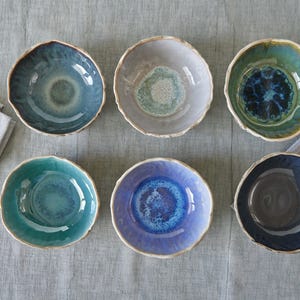 Set of 6 ceramic bowls Handmade pottery Soup Bowls Rustic dinnerware Organic tableware