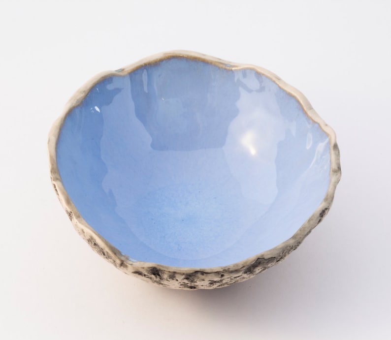 Turquoise bowl dessert tapas nut serving snack