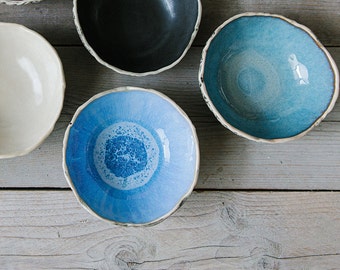 SET OF TWO Tapas bowls Organic bowls Handmade ceramics High quality Snack bowls Dipping bowls