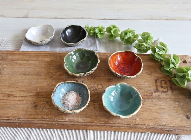 Salt Bowl Sky Blue Ceramic Bowl Gift Ideas Modern Pottery Pottery Bowl Sauce Bowl Handmade Spice Bowl Sushi Bowl