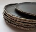 Large black plate | handmade ceramic plate | stoneware plates | organic dinnerware | rustic plates | tableware 