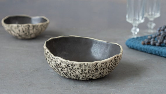 Ramen Bowl Cuenco negro Cuencos de cerámica hechos a mano Cuencos de  cerámica Cuencos de sopa Vajilla apta para lavavajillas -  México