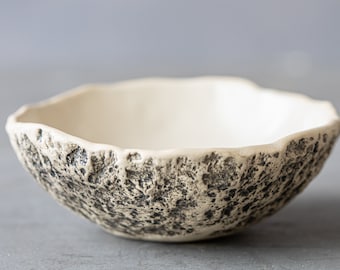 Natural White bowl Organic pottery Handmade ceramic bowl Dessert bowl