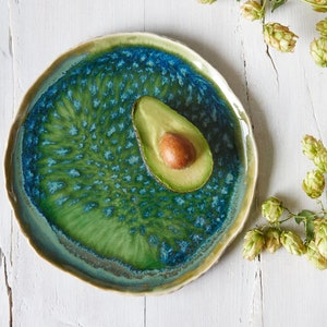Pottery plate / lunch plate/ Handmade ceramic plate / Side plate / Dinnerware / Stoneware