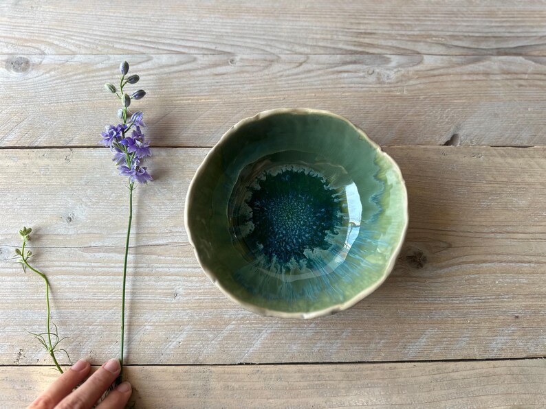 Taupe ceramic soup bowl Handmade tableware Durable pottery Taupe dinnerware Made to last a lifetime New Forest Green
