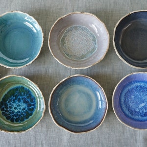 6 Pasta bowls Rustic handmade bowl set Stoneware bowls One-pot bowls Dishwasher safe