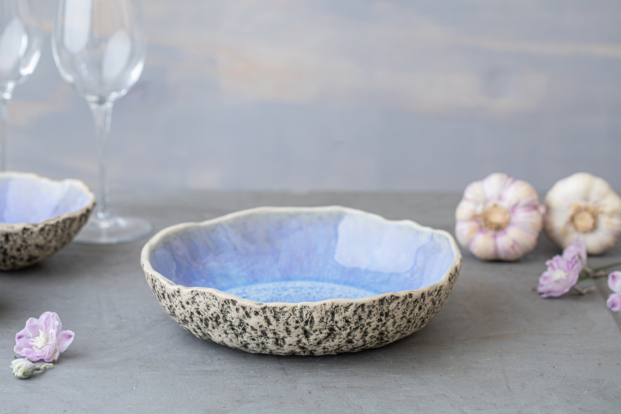 Turquoise Ceramic Pasta Bowl Organic Pottery Handmade Bowl in Etsy UK