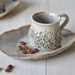 Handmade Keramik Espresso-Tasse mit Untertasse | Espresso-Tasse | Espresso-Liebhaber | Espresso-Set