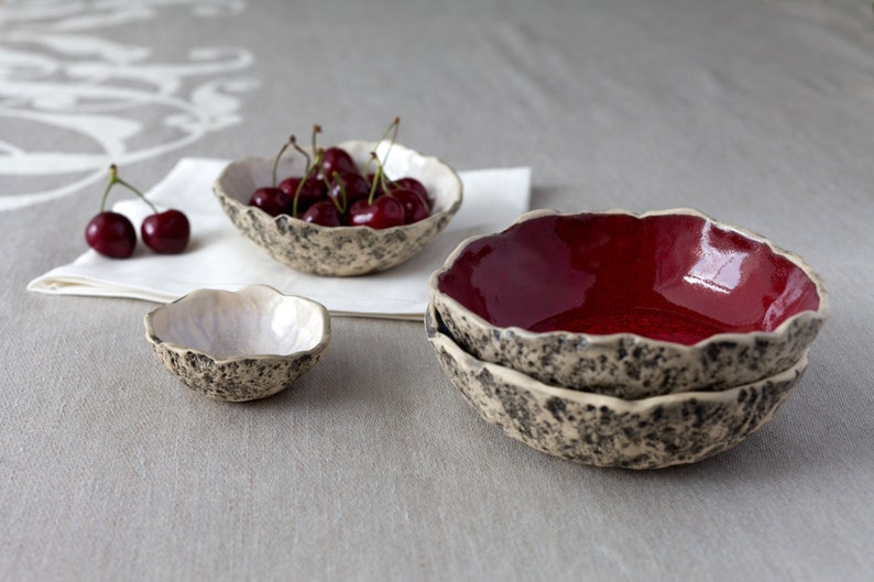 Turquoise bowl dessert tapas nut serving snack