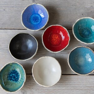 SET OF 12 tapas bowls Handmade pottery Ceramic bowl set Snack bowls Dipping bowls Steingut Geschirr Mix - contact me