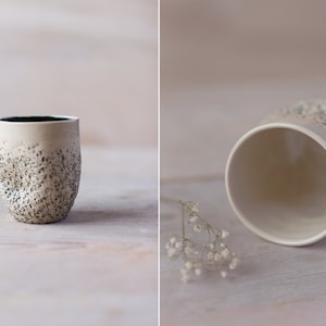 Ceramic Tumbler Coffee cup Wine tumbler Wheel thrown pottery Organic shaped cup image 4