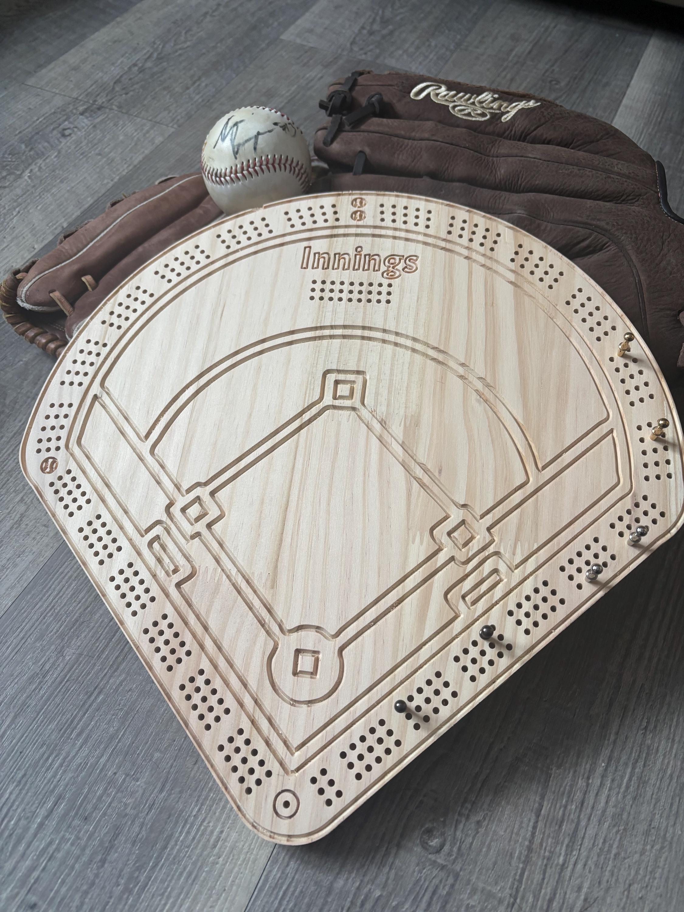 Baseball Cribbage Board CNC File + Digital Download - Etsy